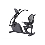 FED Fitness Recumbent Exercise Bike with Arm Exerciser, Adjustable Resistance, Digital Monitor, Padded Seat and Mesh Backrest, Black