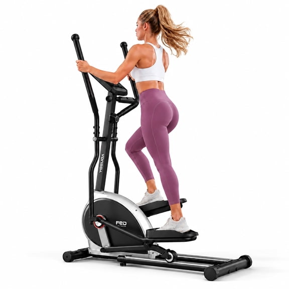 FED Fitness YOSUDA Series Magnetic Front-Drive Elliptical Machine for Home, 16" Stride, 12° Incline, 16-Level Resistance, 500 LBS Capacity, Bluetooth APP & LCD Monitor, Ultra-Quiet Exercise Equipment