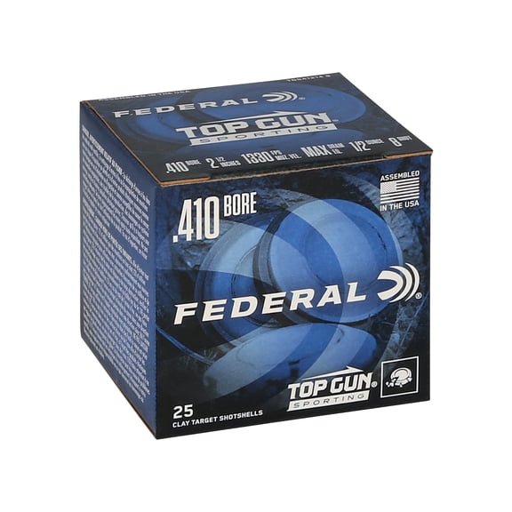 Federal Top Gun, 410 Bore, 8 Shot, 2-1/2 in, 1/2 oz, 1330 fps, 25 Count