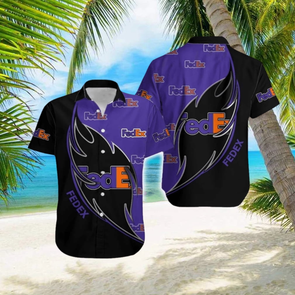 FEDEX Logo Brand Hawaiian Shirt Gift Summer For Men Women - Walmart.com