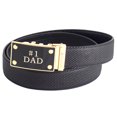 thumbnail image 1 of FEDEY Mens Classic Leather No1 DAD Statement Ratchet Belt w Automatic Buckle, 1 of 7