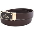 thumbnail image 1 of FEDEY Mens Classic Leather No1 DAD Statement Ratchet Belt w Automatic Buckle, 1 of 7