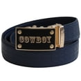 thumbnail image 1 of FEDEY Signature Mens Leather Ratchet Belt, COWBOY Automatic Buckle Statement Belt, 1 of 8