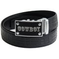 thumbnail image 1 of FEDEY Signature Mens Leather Ratchet Belt, COWBOY Automatic Buckle Statement Belt, 1 of 8
