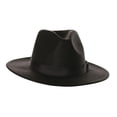 thumbnail image 1 of Morris Costumes Black Fedora Hat - Adult, 1 of 2