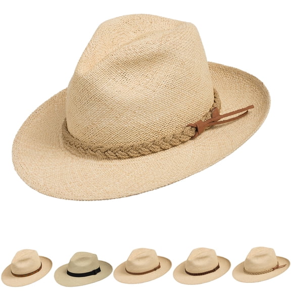 FEDORA PACKABLE FOLDABLE  Panama Straw Hat CLASSIC