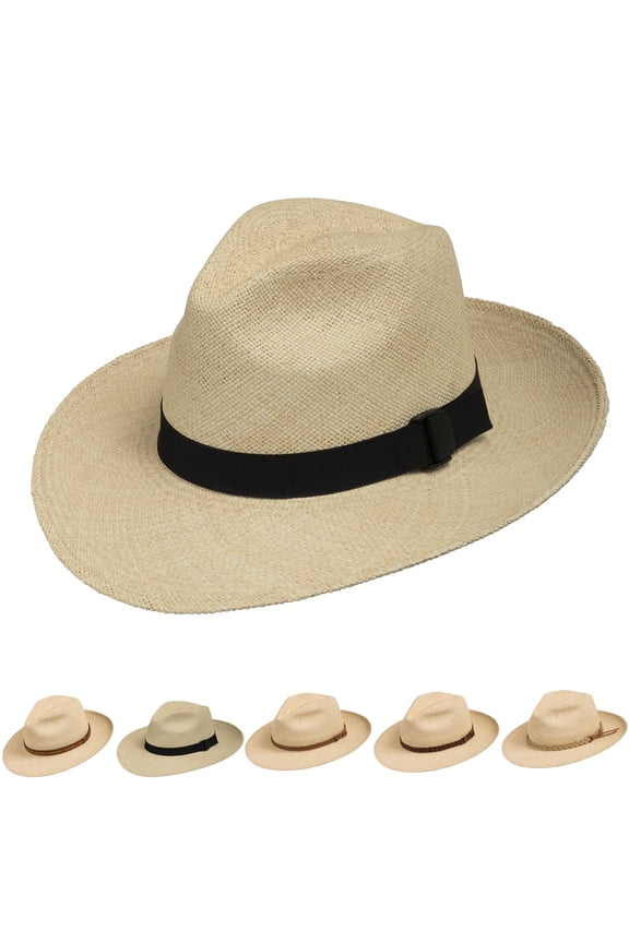 FEDORA PACKABLE FOLDABLE Panama Straw Hat CLASSIC