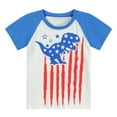 thumbnail image 1 of FEDPOP 4th of July Tee Shirts Toddler Boy Dinosaur Tops Daddy Saurus 5T, 1 of 6