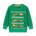 thumbnail image 1 of FEDPOP Christmas Sweatshirts Toddler Boys Excavator Cotton Crewneck Kids Tops 3T, 1 of 6