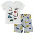 thumbnail image 1 of FEDPOP Dinosaur Pajama Toddler Boy Pjs Kids Summer Short Sleepwear 4T, 1 of 7