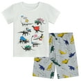 thumbnail image 1 of FEDPOP Dinosaur Pajama Toddler Boy Pjs Kids Summer Short Sleepwear 7T, 1 of 7
