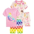 thumbnail image 1 of FEDPOP Girl Pajama Toddlers Short Mermaid Sleepwear Cotton Clothes 4T, 1 of 7