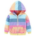 thumbnail image 1 of FEDPOP Girls Zip-Up Hoodie Sweatshirts Toddler Jacket Long Sleeve Hooded Shirts Pollover Tops 4T, 1 of 8