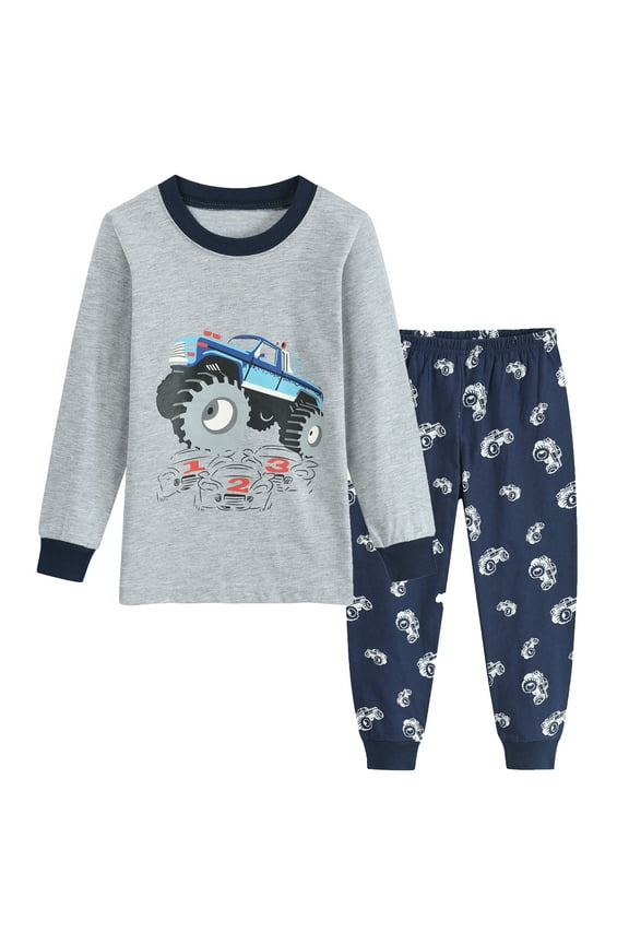 Toddler Boy Pjs Truck Pajamas 100% Cotton Costumes Set 5T