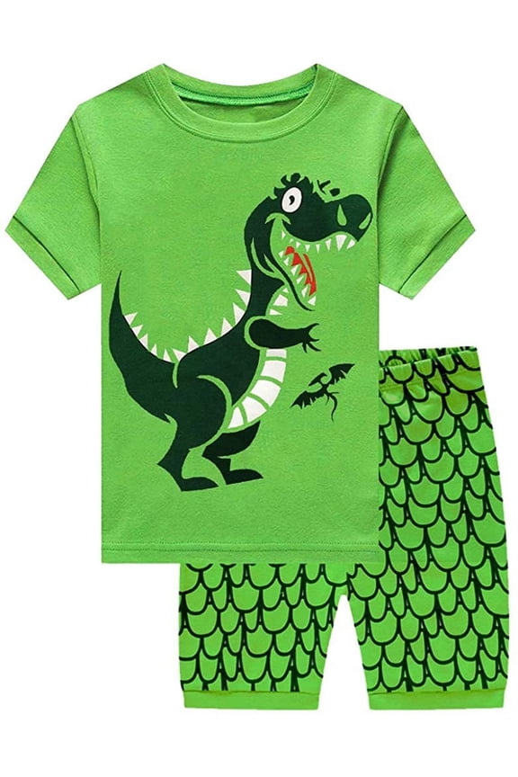 Toddler Boys Dinosaur Pajama Set 2 Piece Pjs Size 7T