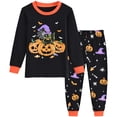 thumbnail image 1 of FEDPOP Toddler Boys Girls Halloween Pajamas Kids 2 Pieces Allover Prints Jammies Set Pjs Sleepwear 4T, 1 of 7