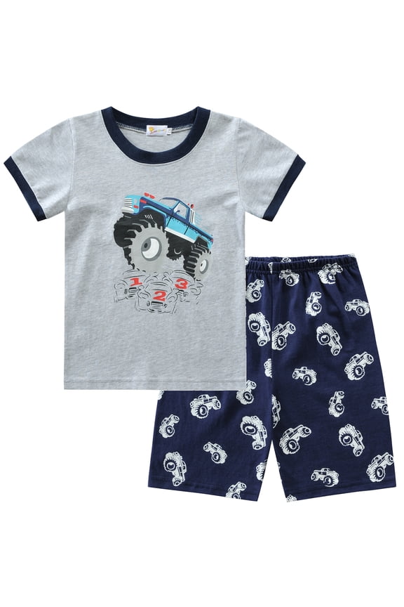 Toddler Boys Pajamas Short Sleeve 2 Piece Sleepwear Set Size 3t