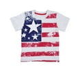 thumbnail image 1 of FEDPOP 4th of July Toddler Boys T Shirts American Flag Graphic Tops 4T, 1 of 6