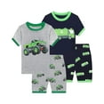 thumbnail image 1 of FEDPOP Toddler Boys Summer Pajamas Truck Print Sleepwear Set 5T, 1 of 8
