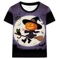 thumbnail image 1 of FEDPOP Boys 3D Printed Halloween T-shirts Kids Graphic Tops Party Short Sleeve Tees Clothes 5T, 1 of 3