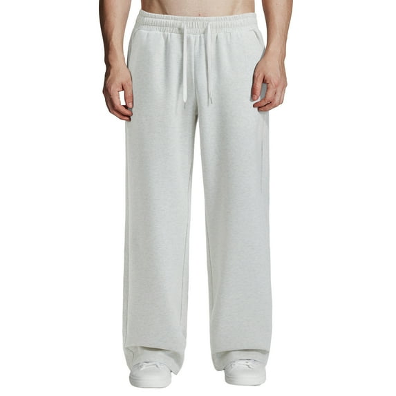 FEDTOSING Baggy Sweatpants Men Wide Leg Comfy Lounge Pants Loose Fit Elastic Waist Casual Track Pant