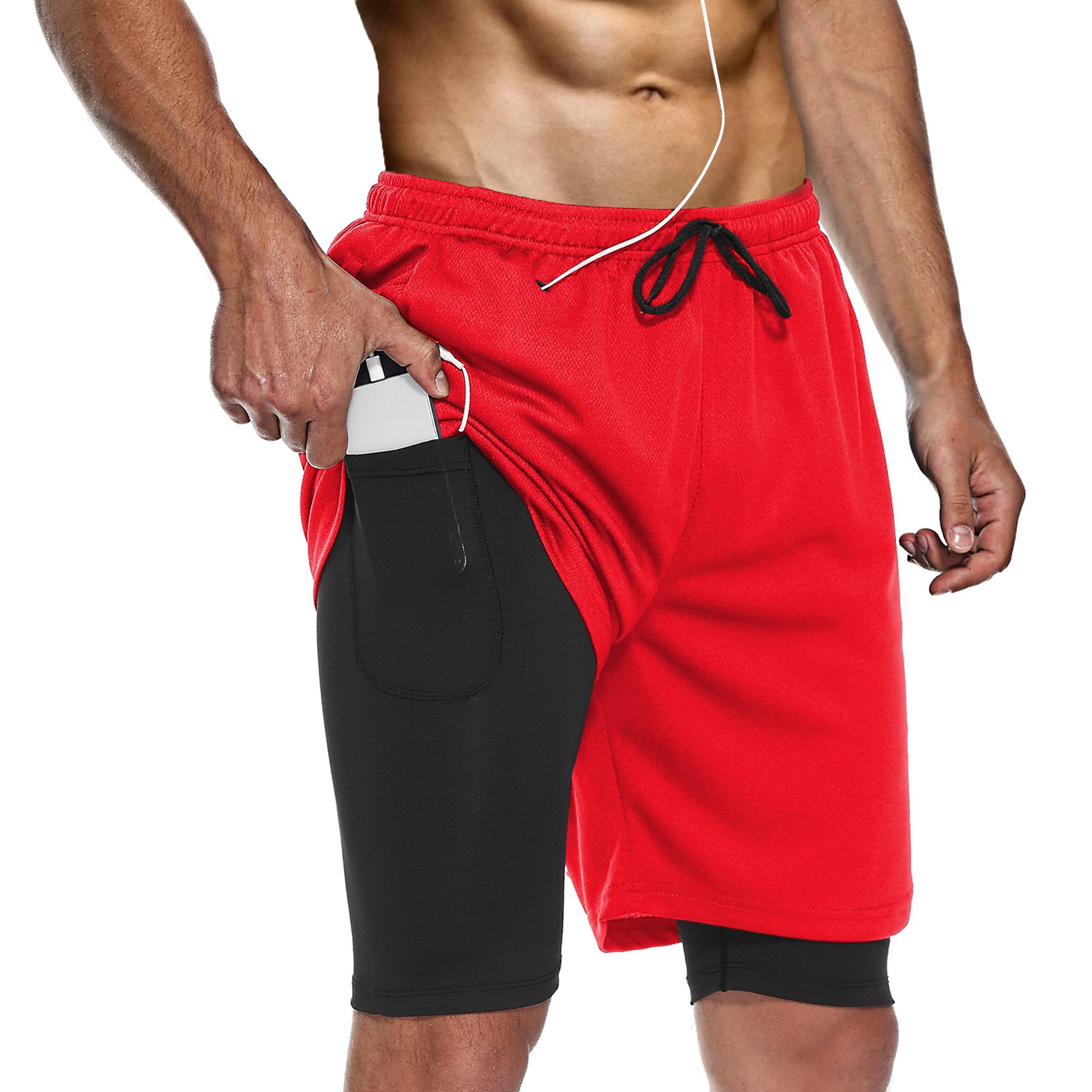 Netplay Red Bermuda Shorts Ubuy Men's Nylon Athletic Shorts