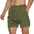 thumbnail image 1 of FEDTOSING Men's 5" Workout Running Shorts Green Quick Dry Athletic Shorts With Pockets, 1 of 5