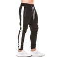 thumbnail image 1 of FEDTOSING Men's Gym Sweatpants Drawstring Black Running Joggers Trackpants with Zipper Pockets, 1 of 6