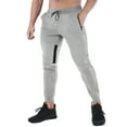 thumbnail image 1 of FEDTOSING Men's Gym Sweatpants Drawstring Gray Running Joggers Trackpants with Zipper Pockets, 1 of 6