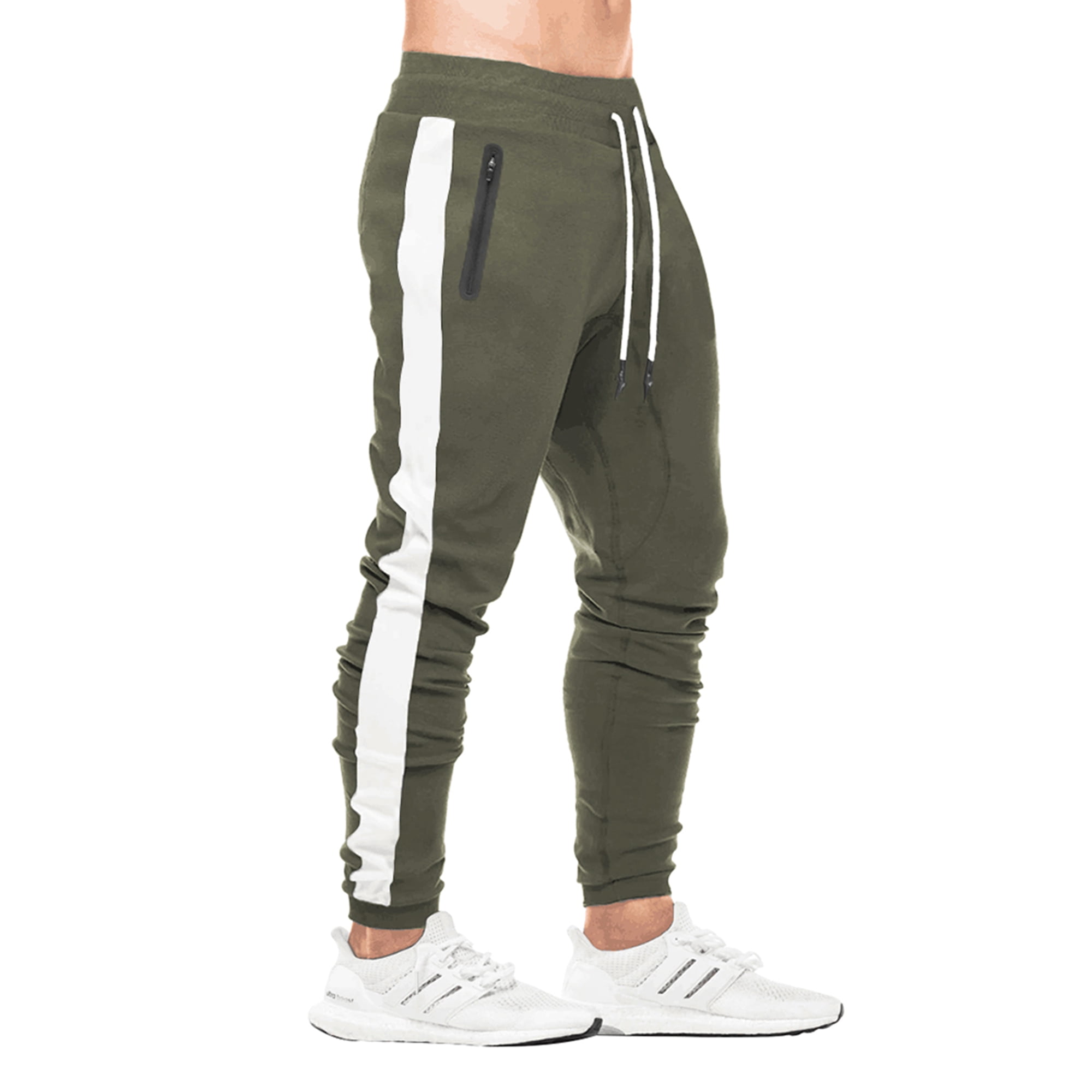 G Gradual Men's Joggers with Zipper Pockets Stretch Tapered