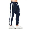 thumbnail image 1 of FEDTOSING Men's Gym Sweatpants Drawstring Navy Running Joggers Trackpants with Zipper Pockets, 1 of 6