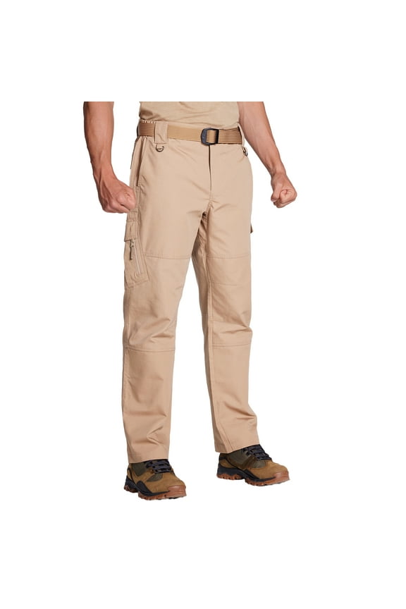 Waterproof Men's Cargo Work Pants with 8 Pockets Lightweight Hiking Pants, Sizes 30-38