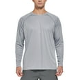 thumbnail image 1 of FEDTOSING Men's UPF 50+ Long Sleeve Shirts Sun Protection SPF/UV Fishing Hiking T-Shirts Gray, 1 of 5