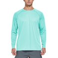 thumbnail image 1 of FEDTOSING Men's UPF 50+ Long Sleeve Shirts Sun Protection SPF/UV Fishing Hiking T-Shirts Green, 1 of 5