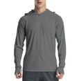 thumbnail image 1 of FEDTOSING Men's UPF 50+ Long Sleeve Shirts Sun Protection SPF/UV Fishing Hoodie T-Shirts Gray, 1 of 6