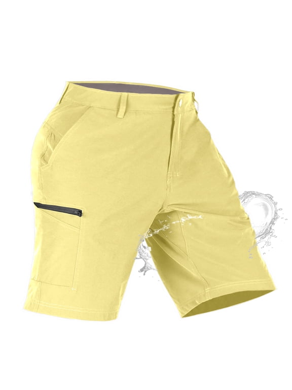 Men's Waterproof Golf Shorts with Moisture-Wicking Waistband Stretch Quick Dry 10" Casual Shorts, Sizes 30-40