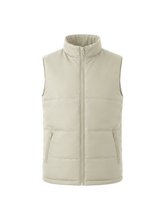 Mens Puffer Vest Water Resistant Zipper Sleeveless Casual Jacket