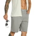 thumbnail image 1 of FEDTOSING Mens Casual Shorts Stretch Drawstring Summer Beach Shorts with Pockets, 9 inch Inseam, Sizes 30-38, 1 of 6