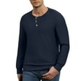 thumbnail image 1 of FEDTOSING Mens Waffle Henley Shirts Long Sleeve Fall Comfy T-Shirts Button Down V Neck Casual Pullover, 1 of 6