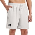 thumbnail image 1 of FEDTOSING Mens Waffle Shorts Summer Casual 7" Drawstring Elastic Waist Short with Pockets Beach Vocation, 1 of 7