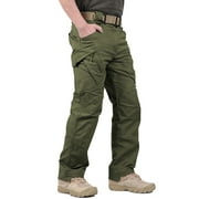 FEDTOSING Relaxed Work Cargo Pants Outdoor Mens Pant Army Green,Size 28×30
