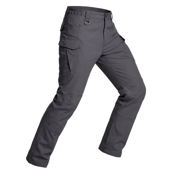 FEDTOSING Relaxed Work Cargo Pants Outdoor Mens Pant Dark Gray,Size 28×28