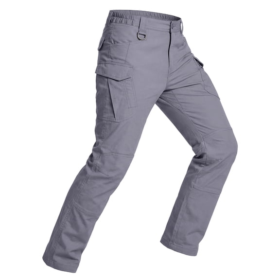 FEDTOSING Relaxed Work Cargo Pants Outdoor Mens Pant Gray,Size 36×34