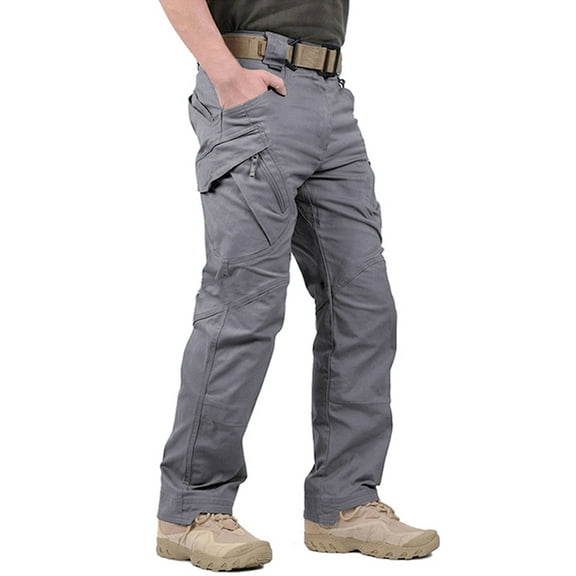 FEDTOSING Relaxed Work Cargo Pants Outdoor Mens Pant Gray,Size 40×32