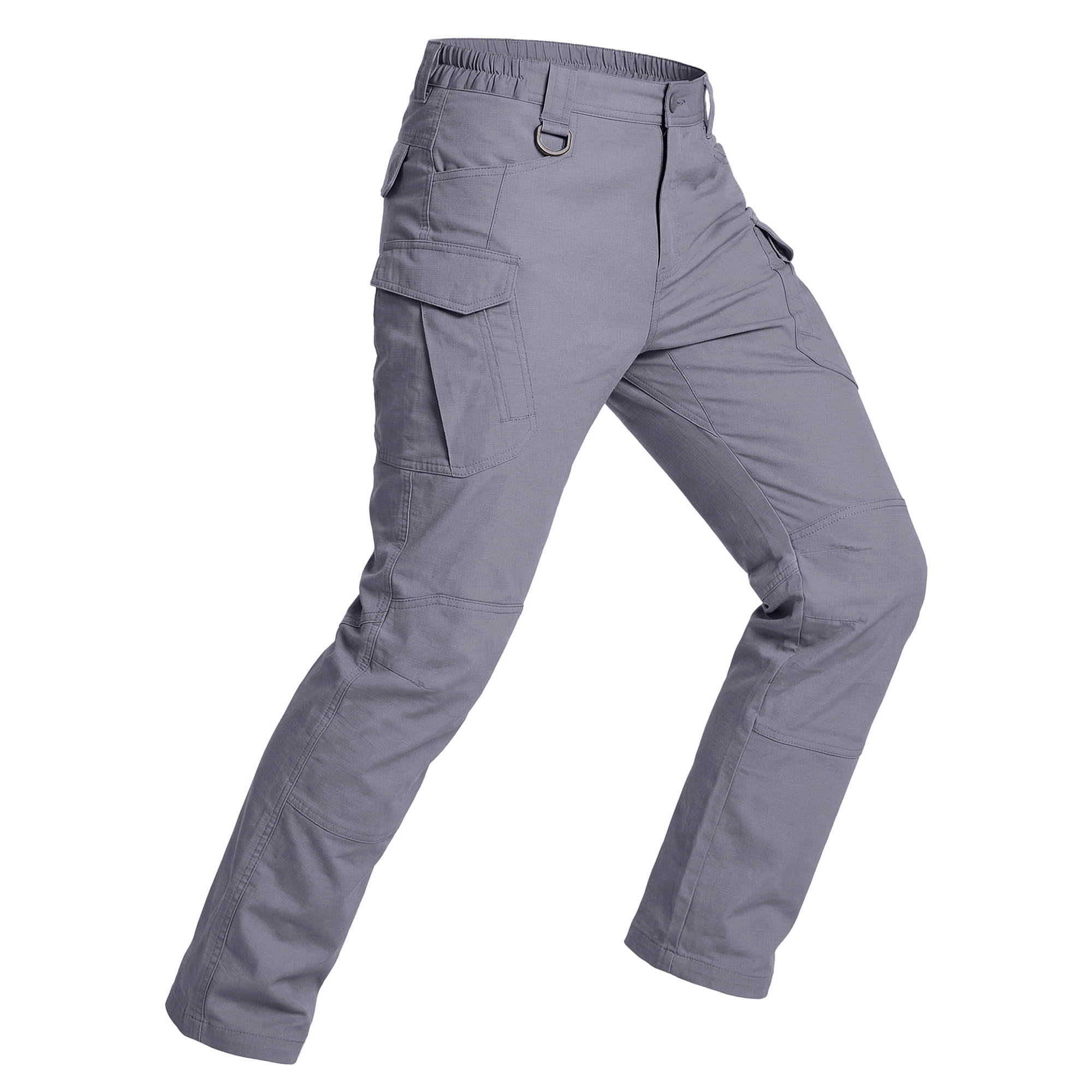 FEDTOSING Relaxed Work Cargo Pants Outdoor Mens Pant Gray,Size 44
