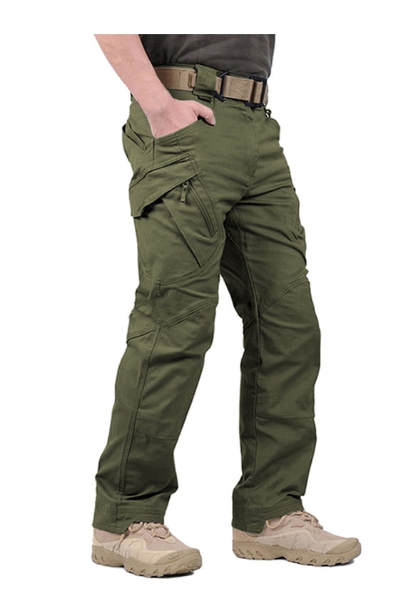 Relaxed Work Cargo Pants Outdoor Mens Pant Green,Size 34×34