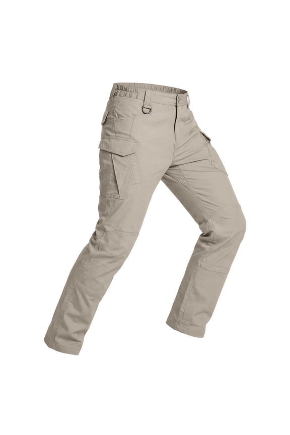 Relaxed Work Cargo Pants Outdoor Mens Pant Khaki,Size 38×36