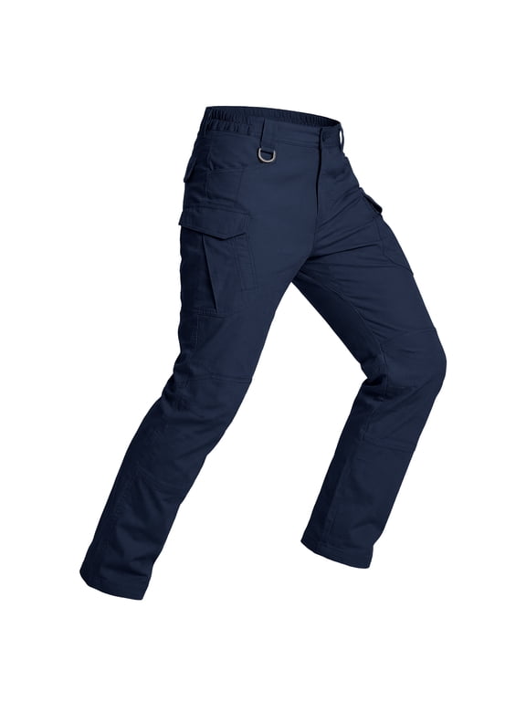 Relaxed Work Cargo Pants Outdoor Mens Pant Navy Blue,Size 36×34