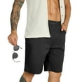 thumbnail image 1 of FEDTOSING Mens Casual Shorts Stretch Drawstring Summer Beach Shorts with Pockets, 9 inch Inseam, Sizes 30-38, 1 of 6