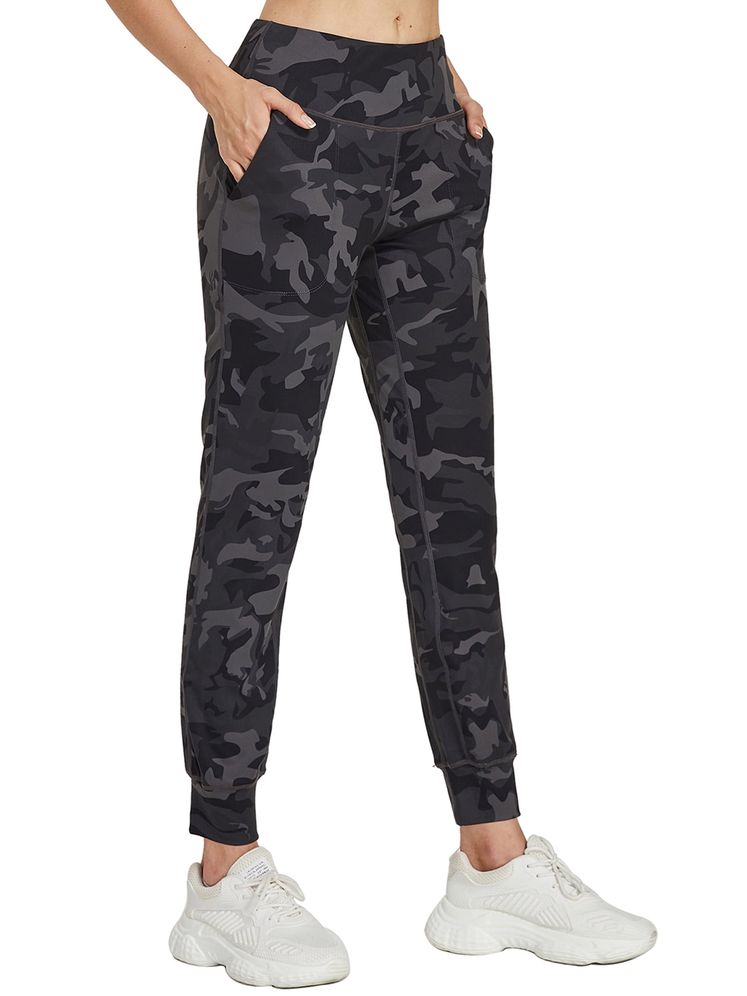 Sweatpants Black Camo Trousers Womens Women's Snake Print